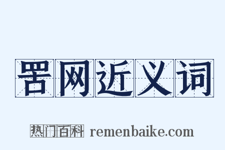 罟网近义词是什么意思的图片